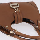 GUCCI G Jackie Bag Taurillon Clemence Leather Brown Gold 130995 Auth am12624M-6
