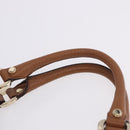 GUCCI G Jackie Bag Taurillon Clemence Leather Brown Gold 130995 Auth am12624M-8
