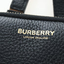 BURBERRY Shoulder Pouch Leather Black Gold Auth am12646V-20