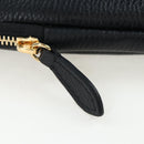 BURBERRY Shoulder Pouch Leather Black Gold Auth am12646V-9