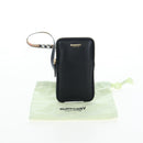 BURBERRY Shoulder Pouch Leather Black Gold Auth am12646V-12