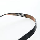BURBERRY Shoulder Pouch Leather Black Gold Auth am12646V-14