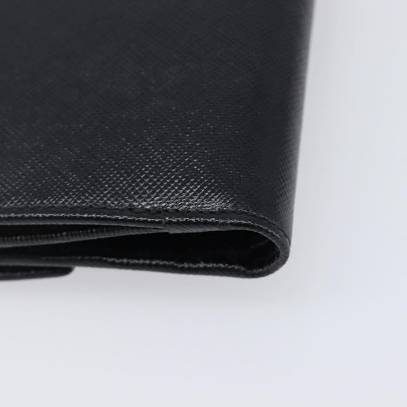 Salvatore Ferragamo Gancini Gamaguchi Compact Wallet Leather Black Auth am12650V