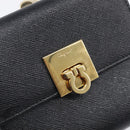 Salvatore Ferragamo Gancini Gamaguchi Compact Wallet Leather Black Auth am12650V-14