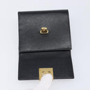 Salvatore Ferragamo Gancini Gamaguchi Compact Wallet Leather Black Auth am12650V-15