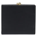 Salvatore Ferragamo Gancini Gamaguchi Compact Wallet Leather Black Auth am12650V-3