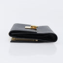 Salvatore Ferragamo Gancini Gamaguchi Compact Wallet Leather Black Auth am12650V-5