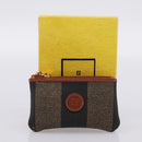 FENDI Zucca Canvas Coin Key Case Black Brown Auth am12652V-12