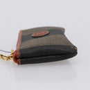 FENDI Zucca Canvas Coin Key Case Black Brown Auth am12652V-4
