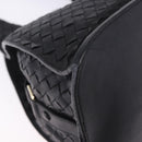 BOTTEGA VENETA INTRECCIATO Hand Bag Leather Black Gold Auth am12657V-16