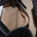 BOTTEGA VENETA INTRECCIATO Hand Bag Leather Black Gold Auth am12657V-23