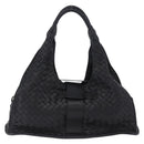 BOTTEGA VENETA INTRECCIATO Hand Bag Leather Black Gold Auth am12657V-2