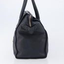 CELINE Luggage Mini Shopper Hand Bag Leather Navy Gold Auth am12658A-3