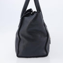 CELINE Luggage Mini Shopper Hand Bag Leather Navy Gold Auth am12658A-4