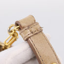 Miu Miu Hand Bag Leather 2way Beige Gold Auth am12661V-10