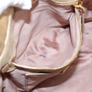 Miu Miu Hand Bag Leather 2way Beige Gold Auth am12661V-25