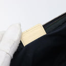 Christian Dior Trotter Canvas Saddle Pouch PVC Navy Silver Auth am12667A-22