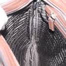 PRADA Shoulder Bag Taurillon Leather Brown Silver Auth am12669V-21