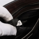 PRADA Shoulder Bag Taurillon Leather Brown Silver Auth am12669V-12