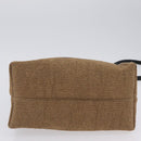 Salvatore Ferragamo Hand Bag Raffia Beige Gold Auth am12670V-5