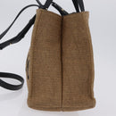 Salvatore Ferragamo Hand Bag Raffia Beige Gold Auth am12670V-3
