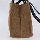 Salvatore Ferragamo Hand Bag Raffia Beige Gold Auth am12670V-4