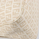 FENDI Zucchino Canvas Mamma Bucket GM Shoulder Bag PVC Beige Gold Auth am12671V-18