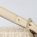 FENDI Zucchino Canvas Mamma Bucket GM Shoulder Bag PVC Beige Gold Auth am12671V-9