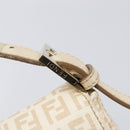 FENDI Zucchino Canvas Mamma Bucket GM Shoulder Bag PVC Beige Gold Auth am12671V-19