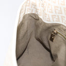 FENDI Zucchino Canvas Mamma Bucket GM Shoulder Bag PVC Beige Gold Auth am12671V-24