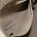FENDI Zucchino Canvas Mamma Bucket GM Shoulder Bag PVC Beige Gold Auth am12671V-26