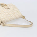 FENDI Zucchino Canvas Mamma Bucket GM Shoulder Bag PVC Beige Gold Auth am12671V-7