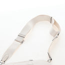 Coach Chain Teri Shoulder Bag Leather White Silver Auth am12672V-15
