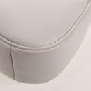 Coach Chain Teri Shoulder Bag Leather White Silver Auth am12672V-20