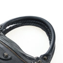 Balenciaga The First Hand Bag Leather 2way Black 103208 Auth am12679V-8