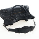 Balenciaga The First Hand Bag Leather 2way Black 103208 Auth am12679V-9