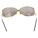 Cartier Rimless Sunglasses metal Brown Gold Auth am12681M-2