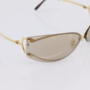 Cartier Rimless Sunglasses metal Brown Gold Auth am12681M-7
