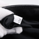 Miu Miu Front Ribbon Hand Bag Leather 2way Black Gold Auth am12684V-12