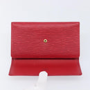 LOUIS VUITTON Epi Porte Tresor International Wallet Red M63387 LV Auth am12686V-18