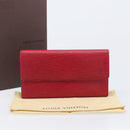 LOUIS VUITTON Epi Porte Tresor International Wallet Red M63387 LV Auth am12686V-12