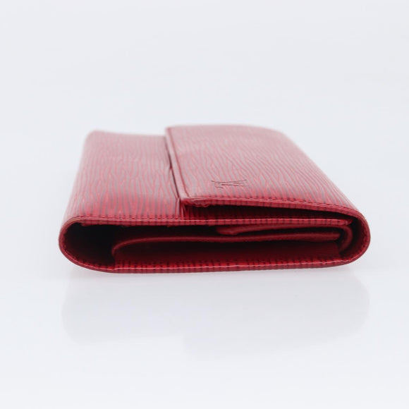 LOUIS VUITTON Epi Porte Tresor International Wallet Red M63387 LV Auth am12686V