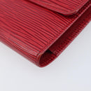 LOUIS VUITTON Epi Porte Tresor International Wallet Red M63387 LV Auth am12686V-7