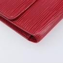 LOUIS VUITTON Epi Porte Tresor International Wallet Red M63387 LV Auth am12686V-14
