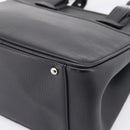 BURBERRY Hand Bag Leather Black Silver Auth am12688V-14