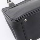 BURBERRY Hand Bag Leather Black Silver Auth am12688V-15