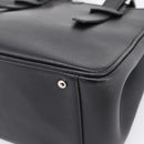 BURBERRY Hand Bag Leather Black Silver Auth am12688V-16