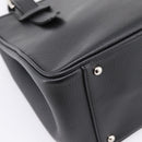 BURBERRY Hand Bag Leather Black Silver Auth am12688V-9