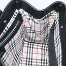 BURBERRY Hand Bag Leather Black Silver Auth am12688V-17