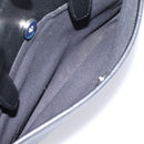 BURBERRY Hand Bag Leather Black Silver Auth am12688V-12